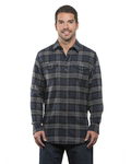 Burnside B8210 Men's Plaid Flannel Shirt Back Thumbnail