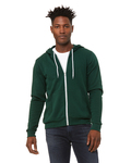 Bella + Canvas 3739 Unisex Sponge Fleece Full-Zip Hooded Sweatshirt Front Thumbnail