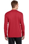 sport-tek st340ls posicharge ® racermesh ® long sleeve tee Back Thumbnail