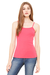 bella + canvas 1011 women's baby rib spaghetti strap tank Front Thumbnail