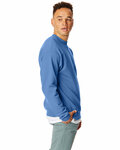 hanes p1607 unisex ecosmart® 50/50 crewneck sweatshirt Side Thumbnail