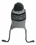 j america 5007ja backcountry knit pom hat Back Thumbnail