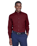 Harriton M500 Men's Easy Blend™ Long-Sleeve Twill Shirt with Stain-Release Front Thumbnail