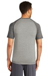 sport-tek st400 posicharge ® tri-blend wicking raglan tee Back Thumbnail