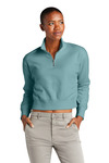 district dt6111 women's v.i.t. ™ fleece 1/2-zip Front Thumbnail