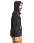 alternative 43251rt adult quarter zip fleece hooded sweatshirt Side Thumbnail