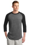 Sport-Tek T200 Colorblock Raglan Jersey Front Thumbnail