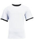 a4 n3518 unisex softek ringer t-shirt Front Thumbnail