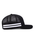 pacific headwear p115 low-profile stripe trucker cap Side Thumbnail