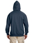 econscious ec5570 adult organic/recycled heathered fleece pullover hooded sweatshirt Back Thumbnail