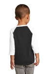 Rabbit Skins RS3330 Toddler Baseball T-Shirt Back Thumbnail