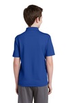 sport-tek yst640 youth posicharge ® racermesh ® polo Back Thumbnail
