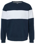 J America 8646JA Unisex Varisity Fleece Crew Front Thumbnail