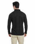 core365 ce112l men's fusion chromasoft™ long-sleeve pique polo Back Thumbnail