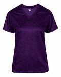 Badger Sport 4175 Tonal Blend Women's V Neck Tee Front Thumbnail