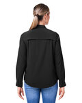 core365 ce510lw ladies' ultra uvp® long-sleeve marina shirt Back Thumbnail