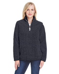 j america ja8451 ladies' epic sherpa 1/4 zip Side Thumbnail