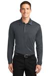 Port Authority K540LS Silk Touch™ Performance Long Sleeve Polo Front Thumbnail