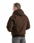 berne hj317 men's highland flex180® washed duck hooded work jacket Back Thumbnail