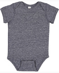 rabbit skins 4491 infant harborside melange jersey bodysuit Front Thumbnail