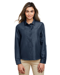 Harriton M580LW Ladies' Key West Long-Sleeve Performance Staff Shirt Front Thumbnail