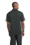 sport-tek st685 posicharge ® micro-mesh colorblock polo Back Thumbnail