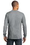 port & company pc61lst tall long sleeve essential tee Back Thumbnail