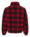 Burnside 3052 Polar Fleece Quarter-Zip Pullover Back Thumbnail