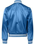 Augusta Sportswear 3610 Satin Baseball Jacket/Striped Trim Back Thumbnail