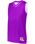 augusta sportswear 154 ladies' reversible two-color sleeveless jersey Front Thumbnail
