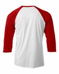 Tultex 0245TC Unisex Raglan Tee Back Thumbnail