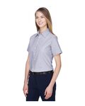Harriton M600SW Women's Stain-Release Short Sleeve Oxford Shirt Side Thumbnail