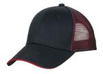 port authority c818 double mesh snapback sandwich bill cap Front Thumbnail