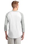sport-tek t200 colorblock raglan jersey Back Thumbnail