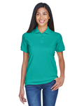 UltraClub 8530 Women's Classic Piqué Polo Front Thumbnail