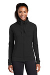 sport-tek lst852 ladies sport-wick ® stretch full-zip jacket Front Thumbnail