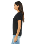 bella + canvas 6405 women's relaxed jersey short sleeve v-neck t-shirt Side Thumbnail