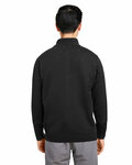 Harriton M421 Unisex Pilbloc™ Quarter-Zip Sweater Back Thumbnail