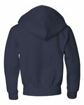 Jerzees 993B NuBlend® Youth Full-Zip Hooded Sweatshirt Back Thumbnail