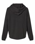 mv sport w23101 women's angel fleece crop hooded sweatshirt Back Thumbnail