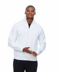 threadfast apparel 320q unisex ultimate fleece quarter-zip sweatshirt Front Thumbnail