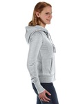 J America JA8913 Ladies' Zen Full-Zip Fleece Hooded Sweatshirt Side Thumbnail