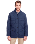 ultraclub uc708 men's dawson quilted hacking jacket Front Thumbnail