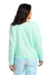 Port & Company LPC140V Ladies Beach Wash ® Cloud Tie-Dye V-Neck Sweatshirt Back Thumbnail