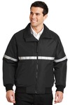 port authority j754r challenger™ jacket with reflective taping Front Thumbnail
