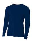 A4 N3165 Men's Cooling Performance Long Sleeve T-Shirt Front Thumbnail