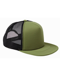 Big Accessories BX030 5-Panel Foam Front Trucker Cap Front Thumbnail