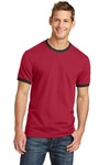 Port & Company PC54R Core Cotton Ringer Tee Front Thumbnail