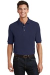 port authority k420p heavyweight cotton pique polo with pocket Front Thumbnail