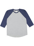 LAT 6930 Unisex Baseball Tee Front Thumbnail